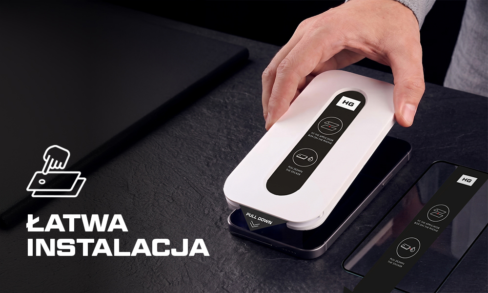 Szkło ochronne Xpress Smart z aplikatorem na telefon